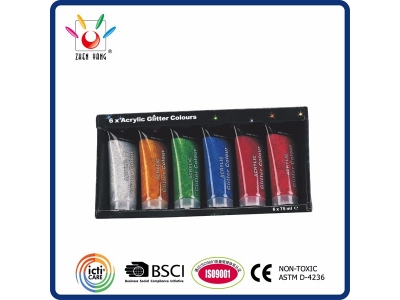 6 Acrylic Color In Window Color Box
