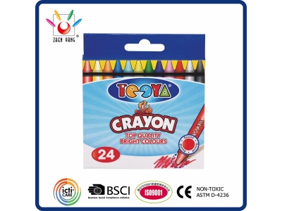 24 Wax Crayon in Color Box