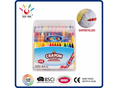 48 Wax Crayon in Plastic Box