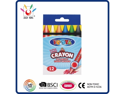 12 Super Jumbo Crayon in Color Box