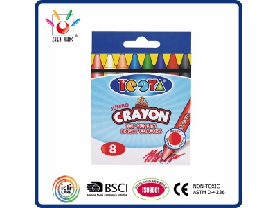 8 Jumbo Crayon in Color Box