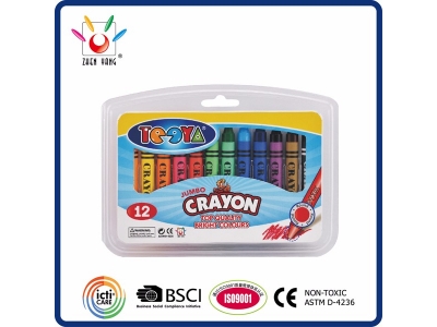 12 Jumbo Crayon in Clamshell Pack