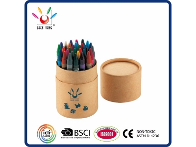 30 Wax Crayon in Paper Drum