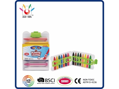 16 Plastic Crayon in PP Box