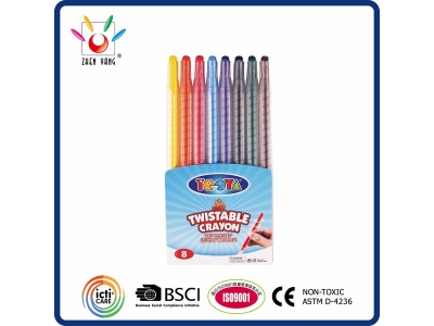 8 Twistable Crayon in PVC Pouch